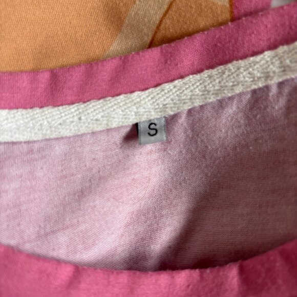 Ice Cream Trompe-l'oeil T-Shirt in Pink and Light Brown - Picture 4 of 5